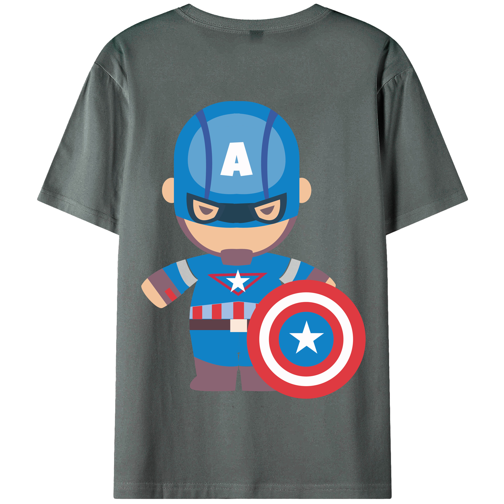 （画像用） アベンジャーズ The Avengers 綿100％半袖Tシャツ（背面プリント）